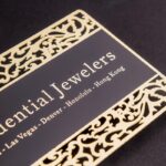 Gold Metal Business Cards finish and coating