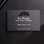 Black Metal Business Cards finish and coating