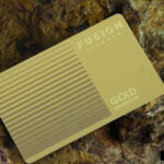 Holographic Business Cards color and ink detail