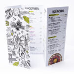 Disposable Menus packaging and presentation