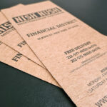 Disposable Menus finish and coating