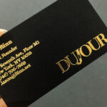 Raised Foil Business Cards design example