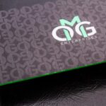 Letterpress Edge Painted Business Cards print quality close up